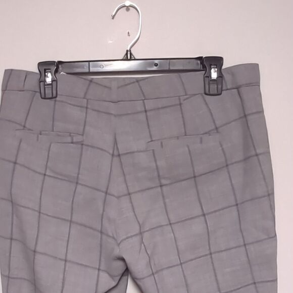 Banana Republic Gray Plaid Dress Pants - Picture 5 of 8